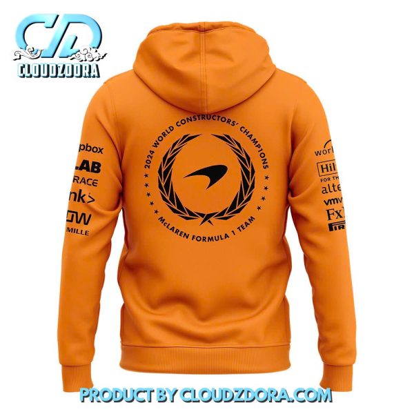 McLaren Formula 1 Team 2024 Champions Orange Hoodie