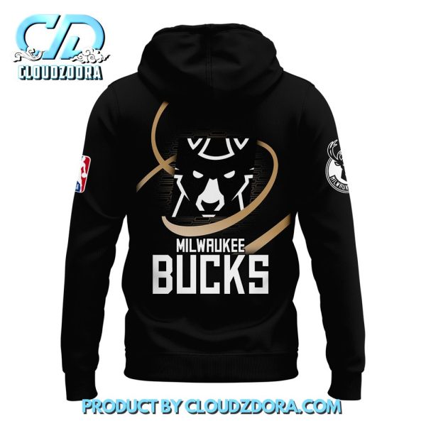 Milwaukee Bucks Black Fear The Deer Hoodie