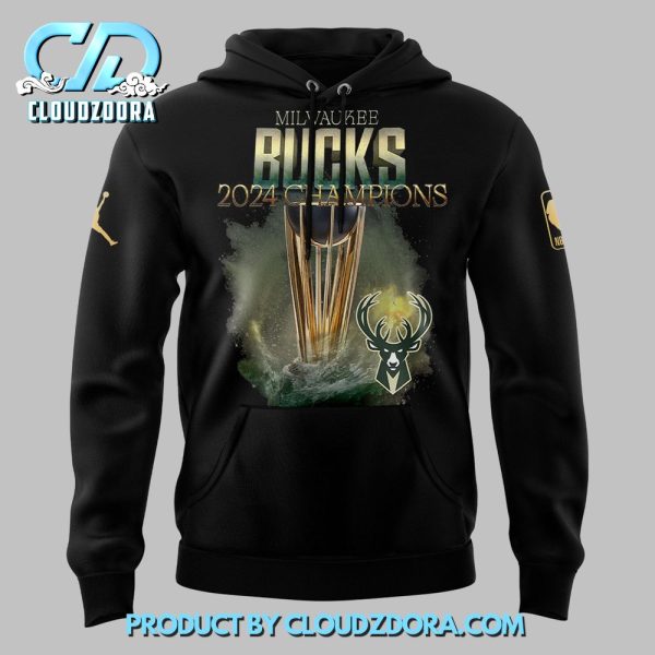 Milwaukee Bucks Champions NBA Cup Hoodie 2024