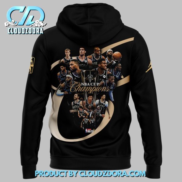 Milwaukee Bucks Champions NBA Cup Hoodie 2024