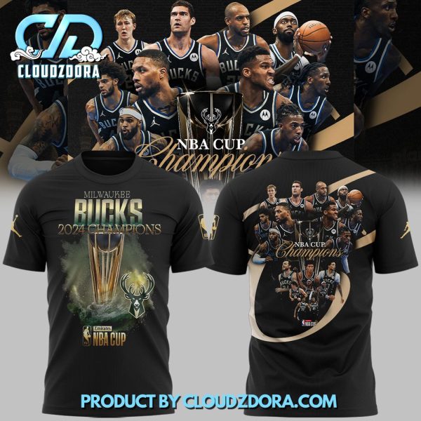 Milwaukee Bucks Champions NBA Cup Shirt 2024