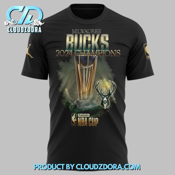 Milwaukee Bucks Champions NBA Cup Shirt 2024