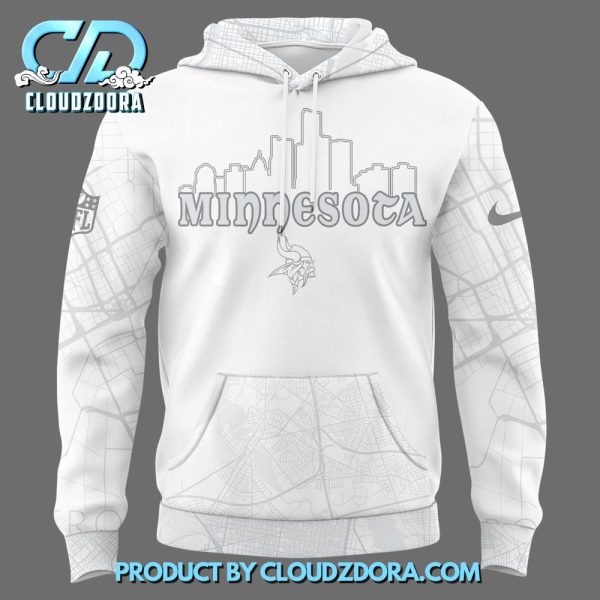 Minnesota Vikings NFL 2024 “Winter Warrior” White Hoodie