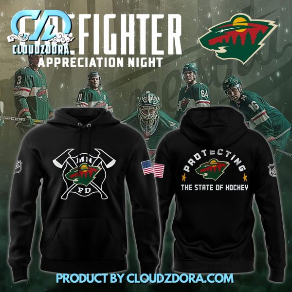 Minnesota Wild x 2024 Firefighter Appreciation Night Premium Hoodie