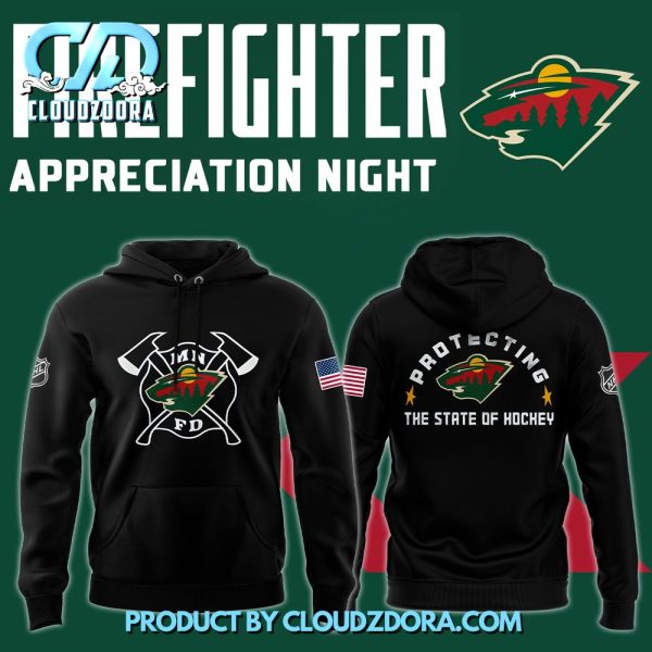 Minnesota Wild x 2024 Firefighter Appreciation Night Premium Hoodie