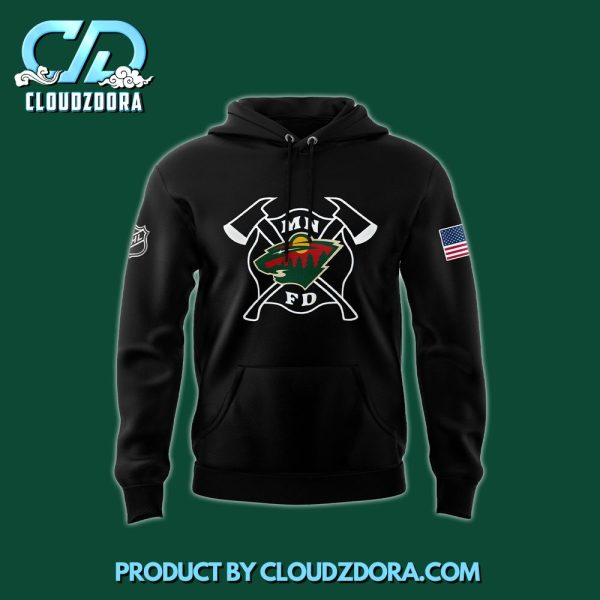 Minnesota Wild x 2024 Firefighter Appreciation Night Premium Hoodie