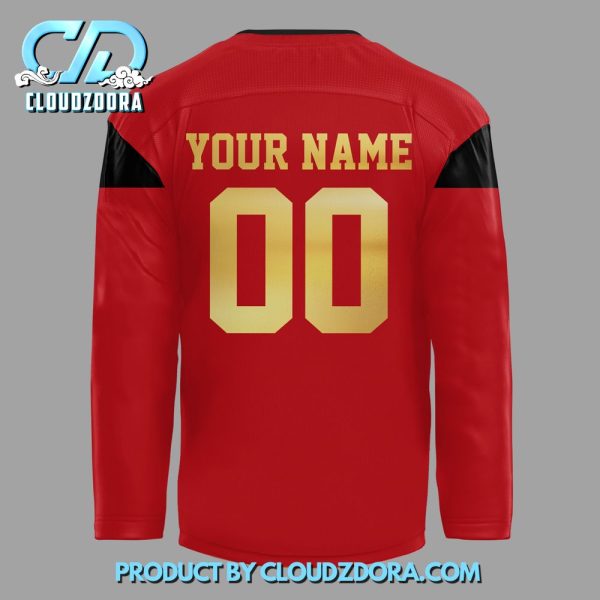 New Jersey Devils Asian and Pacific Islander Customized Hockey Jersey