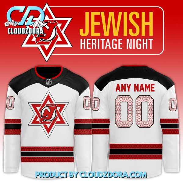 New Jersey Devils x Jewish Heritage Night 2024 Hockey Jersey