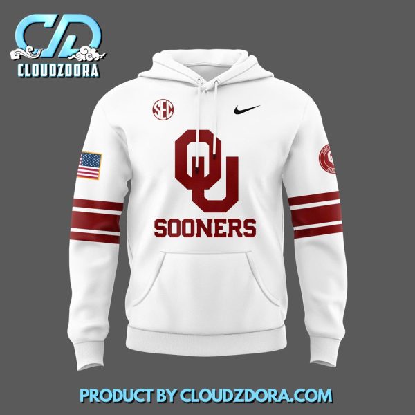 Oklahoma Sooners x 2024 Firefighter Appreciation White Hoodie