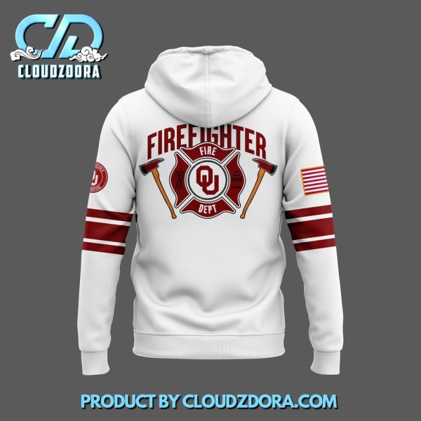 Oklahoma Sooners x 2024 Firefighter Appreciation White Hoodie