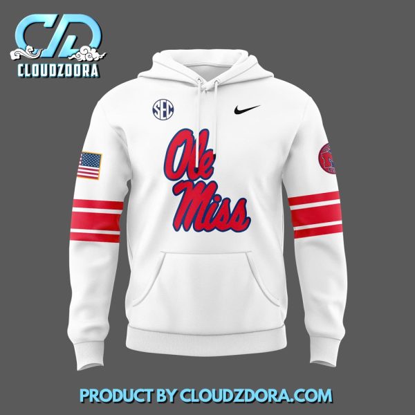 Ole Miss Rebels x 2024 Firefighter Appreciation White Hoodie