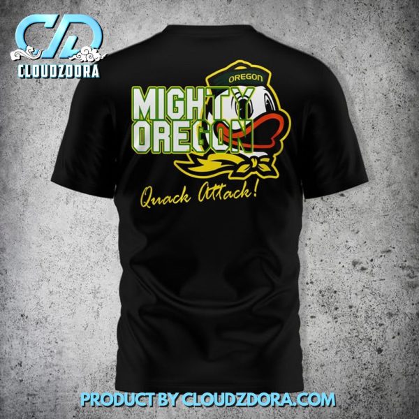 Oregon Ducks Mighty Oregon Quack Attack Black Shirt