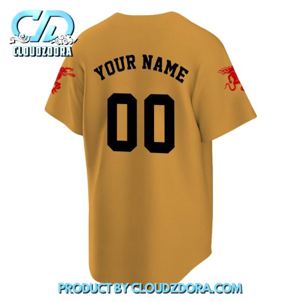 Personalized Fireball Baseball Jersey