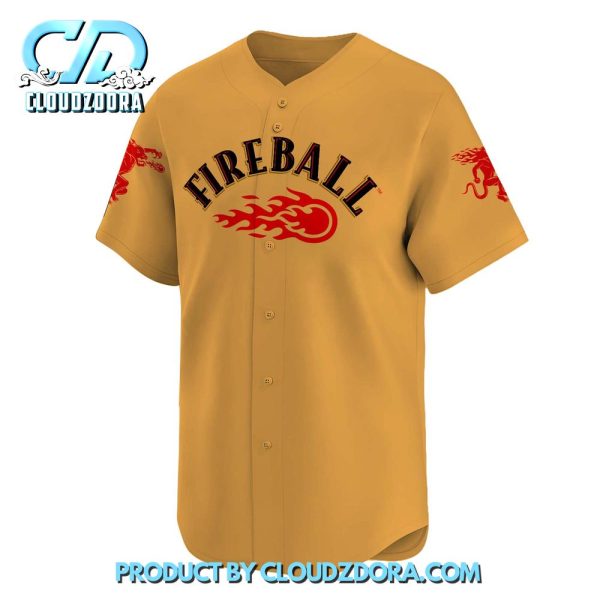 Personalized Fireball Baseball Jersey