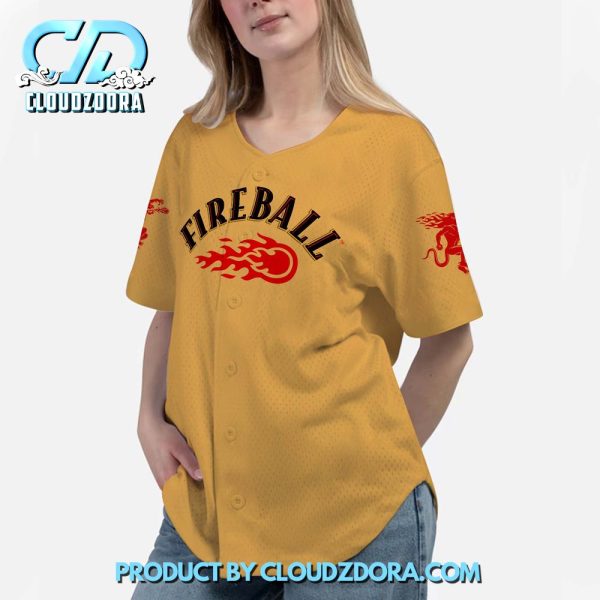 Personalized Fireball Baseball Jersey