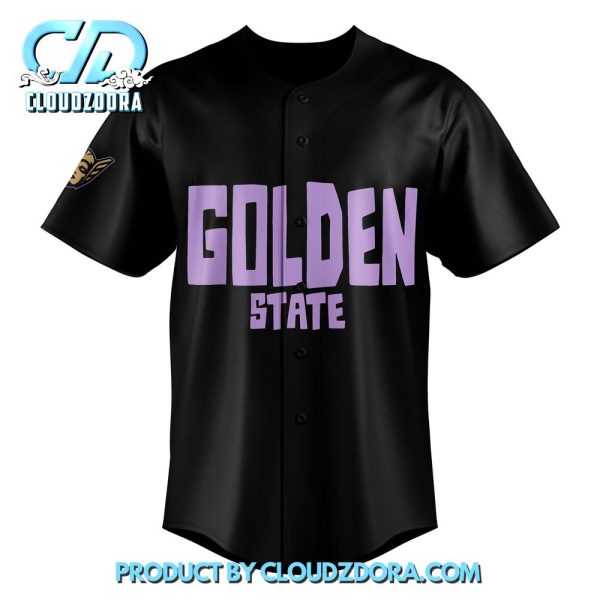 Playa Society Black Golden State Valkyries Secondary Baseball Jersey