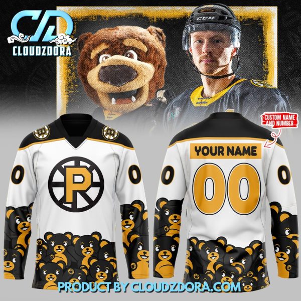 Providence Bruins Teddy Bear Hockey Jersey 2024