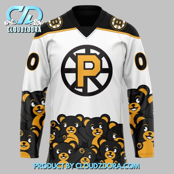 Providence Bruins Teddy Bear Hockey Jersey 2024