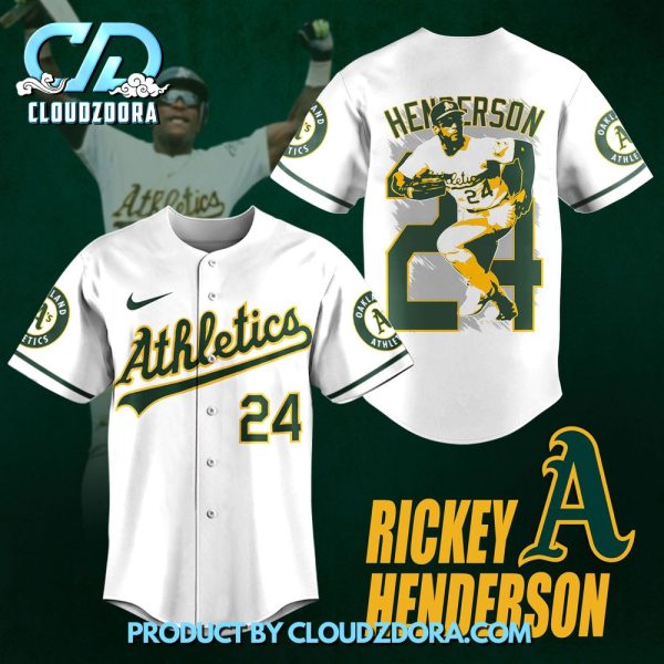 Rickey Henderson x Oakland Athletics Baseball Jersey