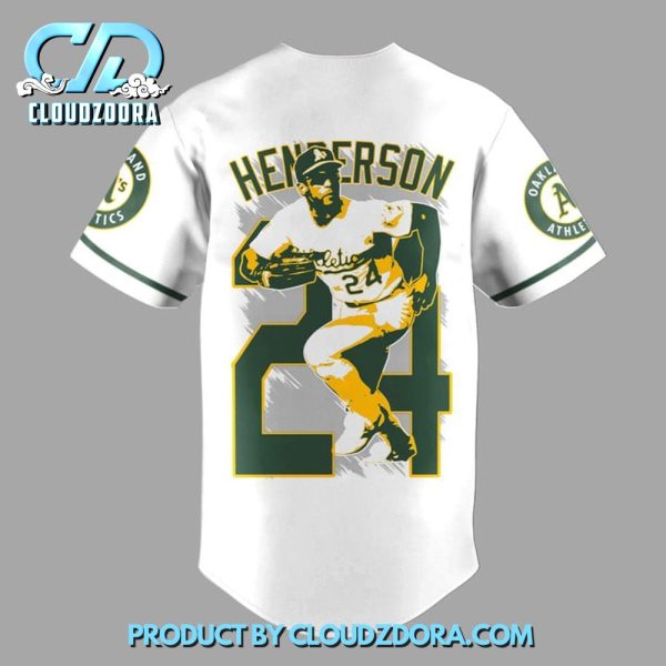 Rickey Henderson x Oakland Athletics Baseball Jersey