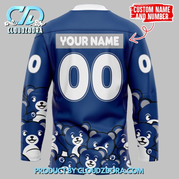 Syracuse Crunch Blue Teddy Bear Hockey Jersey 2024