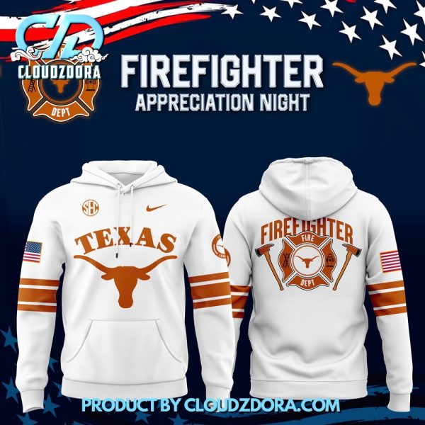 Texas Longhorns x 2024 Firefighter Appreciation White Hoodie