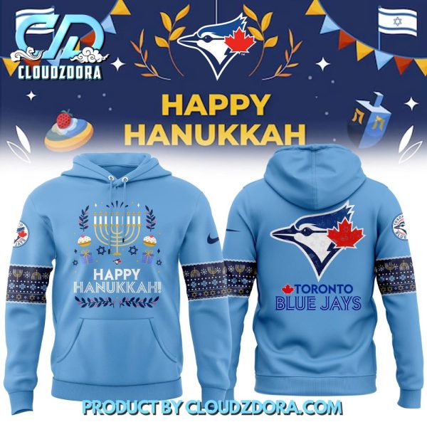 Toronto Blue Jays Happy Hanukkah Premium Hoodie