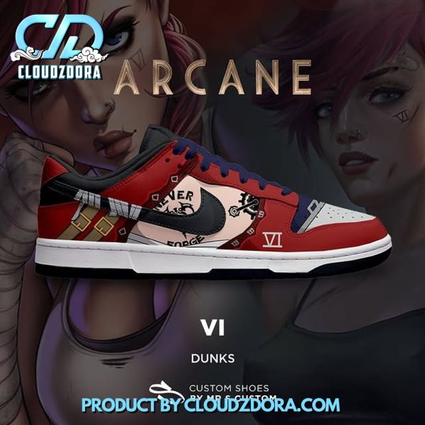 Vi Arcane TV Series 2024 Nike Dunk Shoes