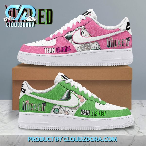 Wicked Team Glinda x Team Elphaba Nike Air Force 1