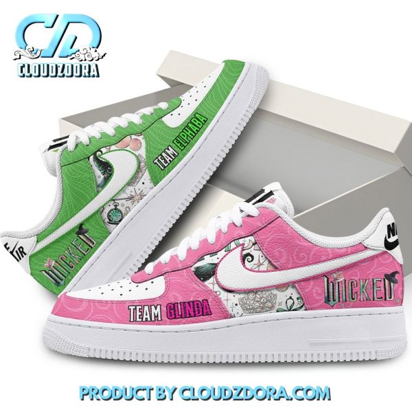 Wicked Team Glinda x Team Elphaba Nike Air Force 1