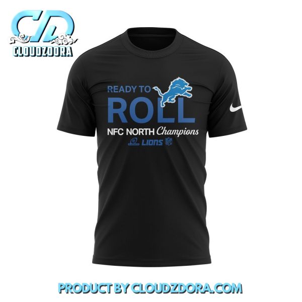 Black Detroit Lions 2024 NFC North Division Champions Shirt