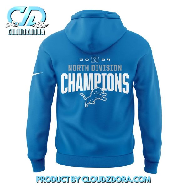 Blue Detroit Lions 2024 NFC North Division Champions Hoodie Set