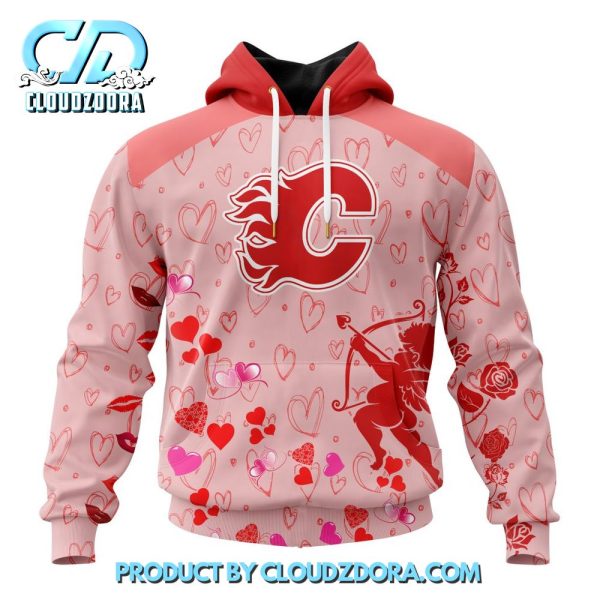 Calgary Flames NHL Gift For Valentines Day 2025 Hoodie