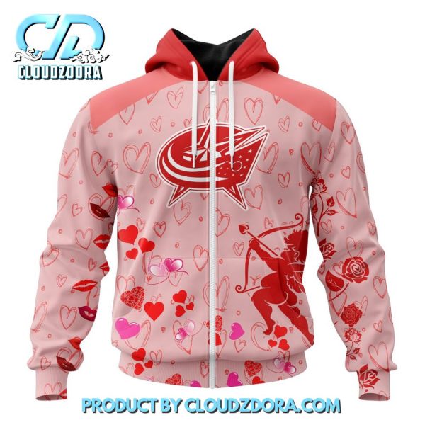 Columbus Blue Jackets NHL Gift For Valentines Day 2025 Hoodie