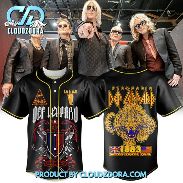 Def Leppard United States Tour 2025 Baseball Jersey