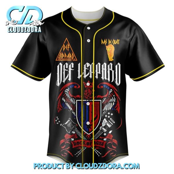 Def Leppard United States Tour 2025 Baseball Jersey