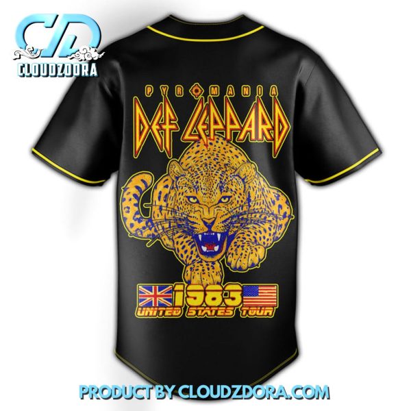 Def Leppard United States Tour 2025 Baseball Jersey