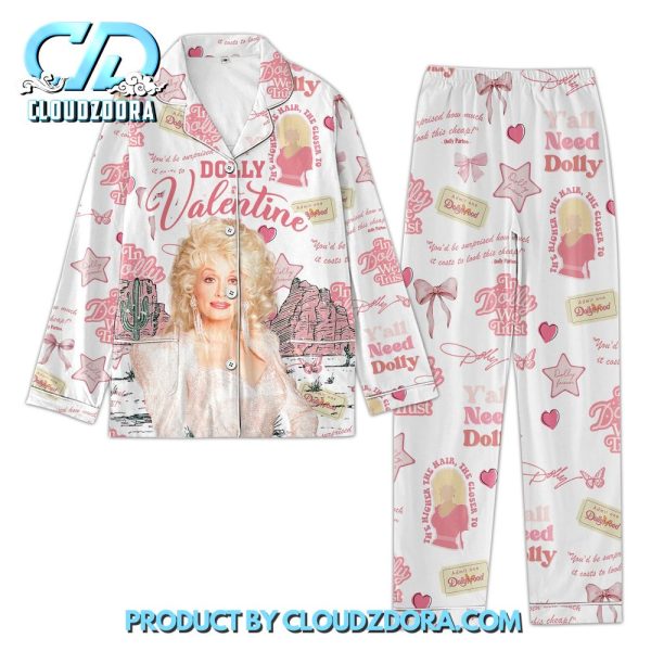 Dolly Parton Valentine 2025 Pajamas Set