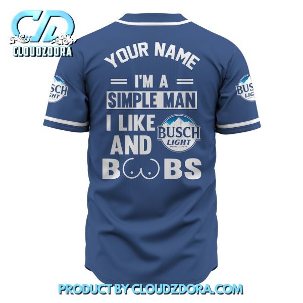 Im a Simple man Busch Light Baseball Jersey