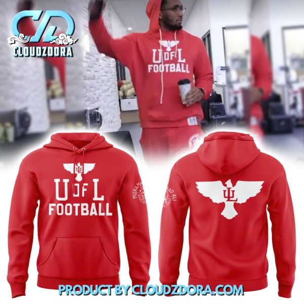 Louisville Cardinals “U of L Football” Red Ali Fashion Hoodie Set