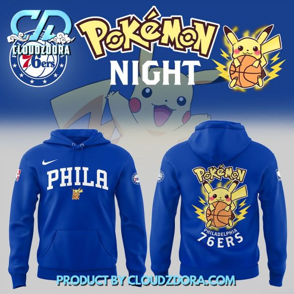 NBA Philadelphia 76ers x Pokemon Night Hoodie Set 2025