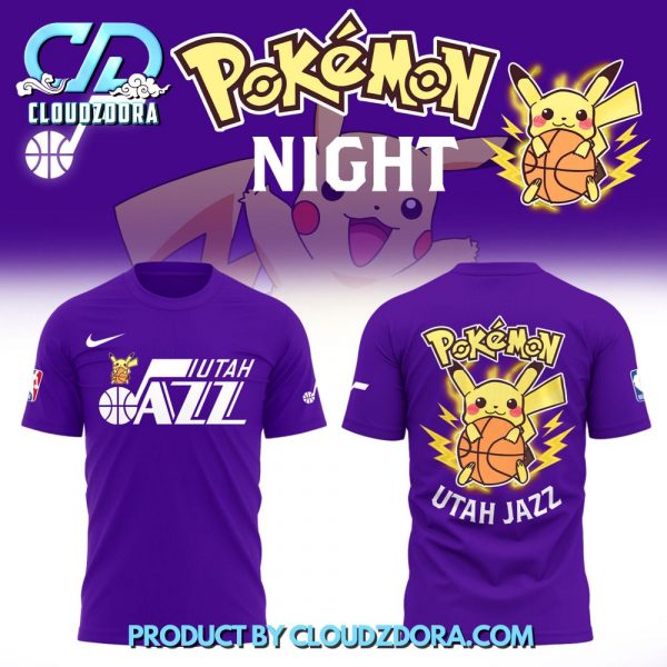 NBA Utah Jazz x Pokemon Night Shirt 2025