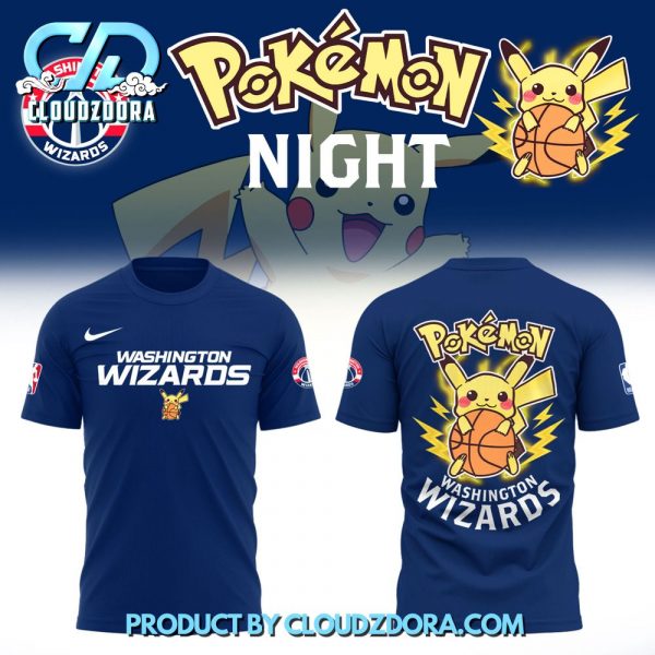 NBA Washington Wizards x Pokemon Night Shirt 2025