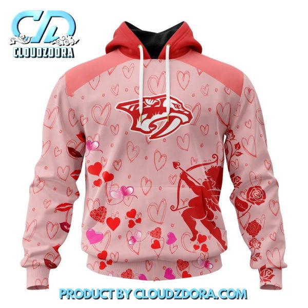 Nashville Predators NHL Gift For Valentines Day 2025 Hoodie