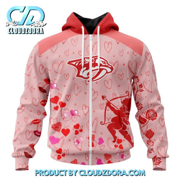 Nashville Predators NHL Gift For Valentines Day 2025 Hoodie