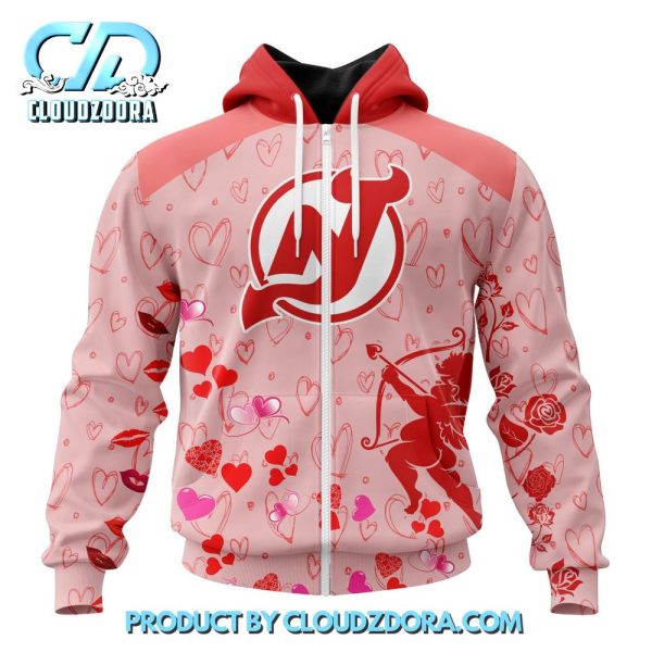 New Jersey Devils NHL Gift For Valentines Day 2025 Hoodie