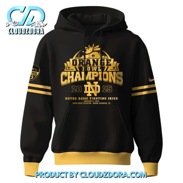 Notre Dame Fighting Irish NCAA Orange Bowl Champions Hoodie Set