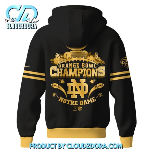 Notre Dame Fighting Irish NCAA Orange Bowl Champions Hoodie Set