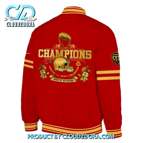 Ohio State Buckeyes 2025 Cotton Bowl Champions Baseball Jacket