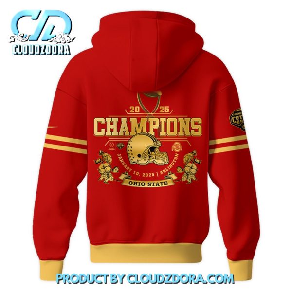 Ohio State Buckeyes 2025 Cotton Bowl Champions Hoodie Set